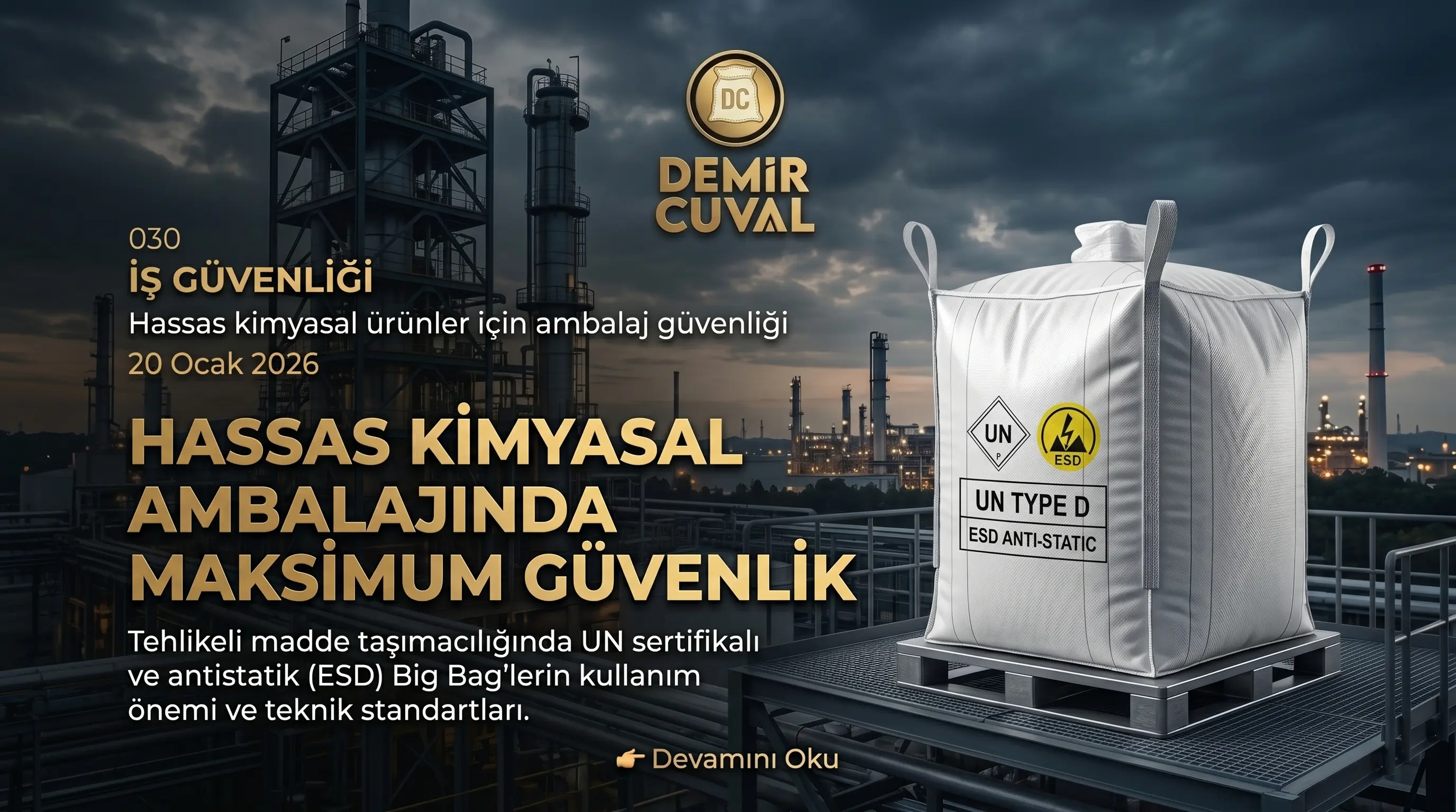 Hassas kimyasal ambalaj güvenliği: lamine çuval ve antistatik Big Bag taşıma sistemleri