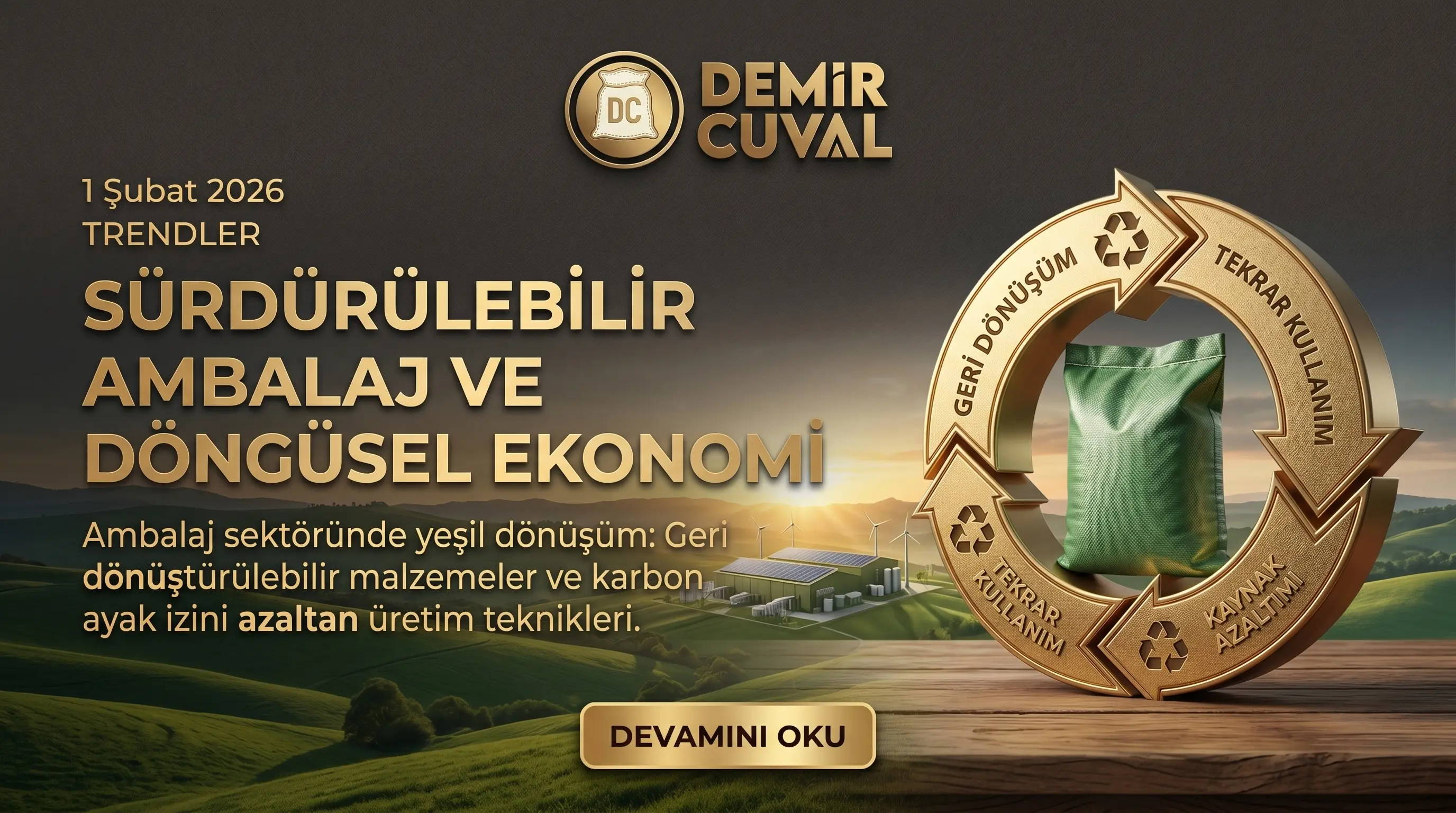 Sürdürülebilir endüstriyel ambalaj: geri dönüştürülebilir PP çuval ve döngüsel ekonomi modelleri