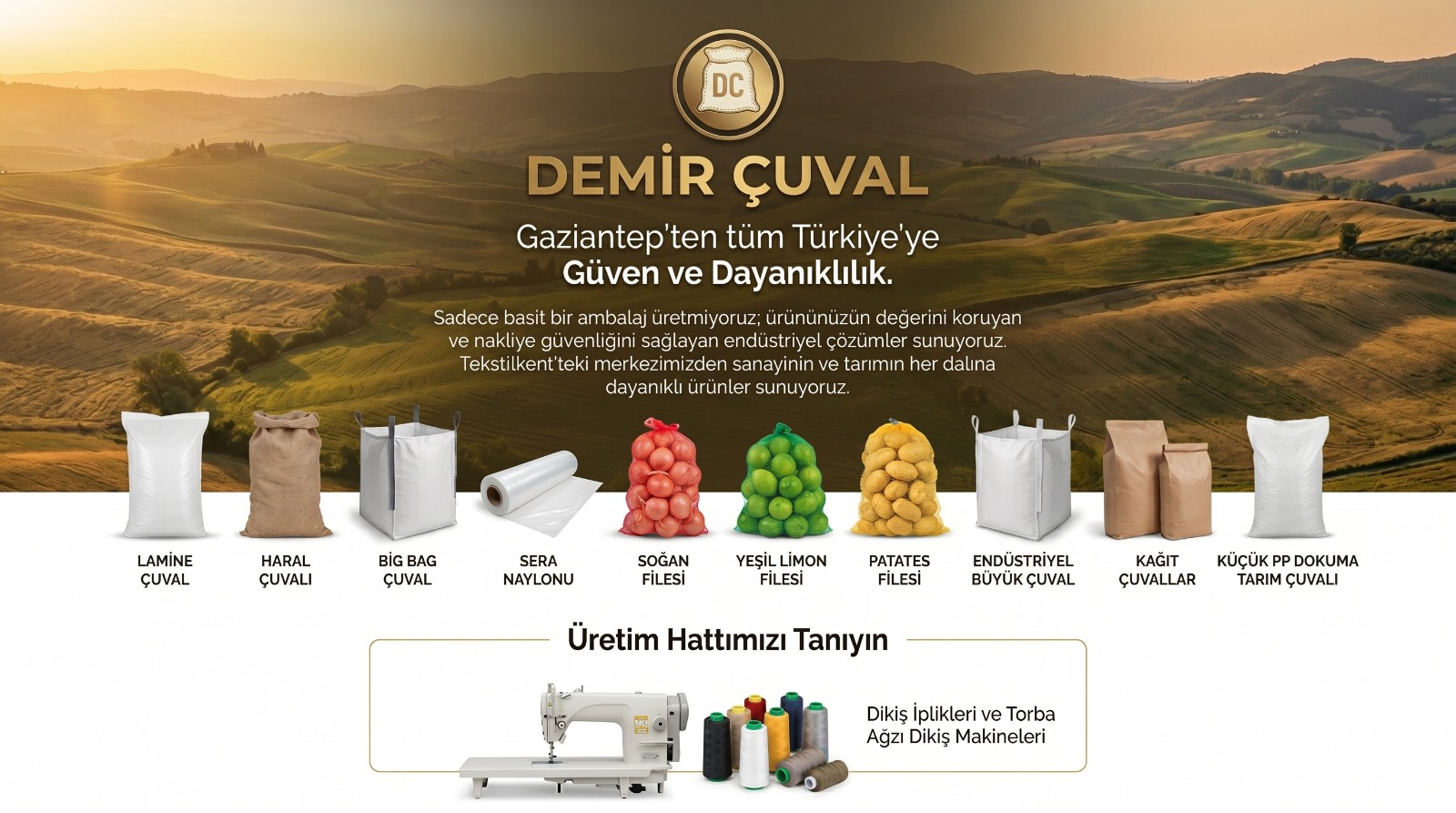 Demir Çuval kurumsal üretim süreçleri ve toptan ambalaj paketleme
